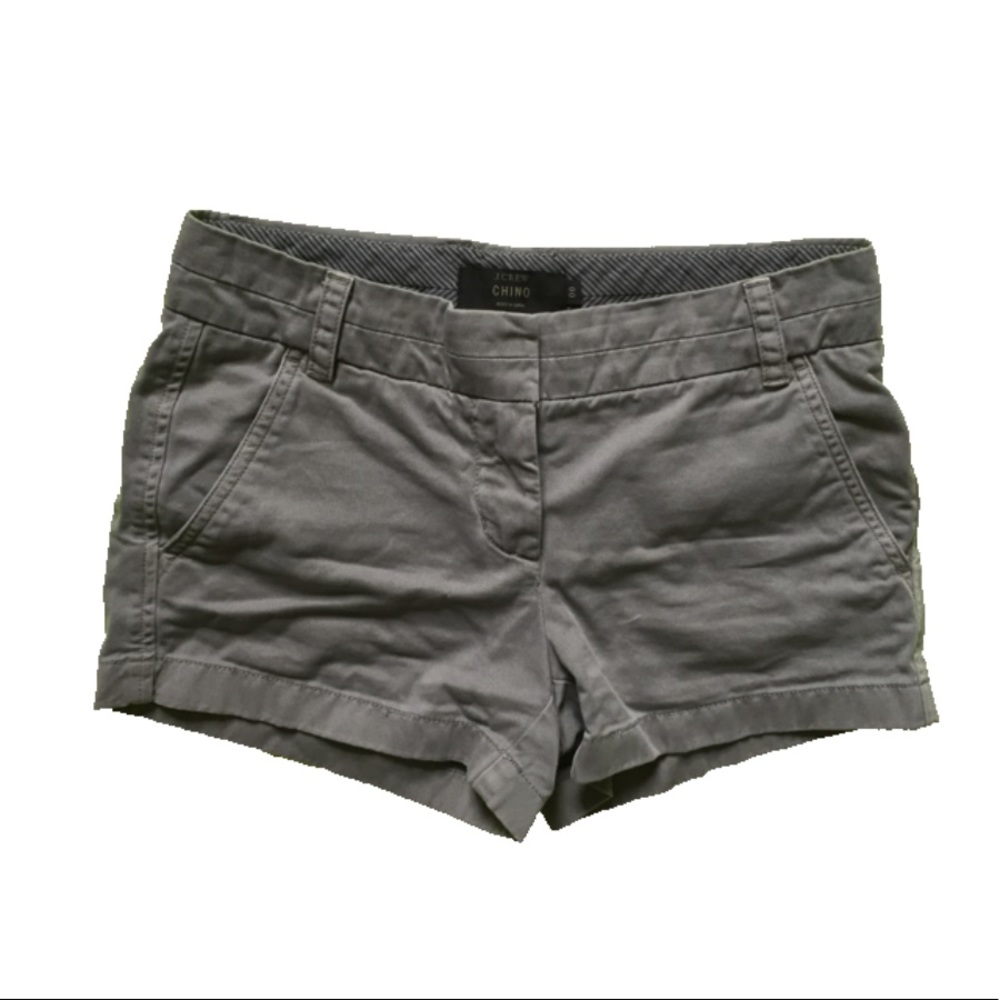 J Crew gray grey chino 3” inseam shorts size 00